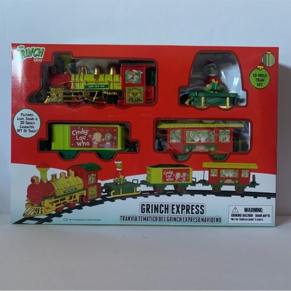 NIB. DR. SEUSS The Grinch Holiday Express Train Set - Picture 2 of 7